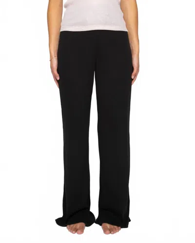 Skin Dolce Wide Leg Pant In Black