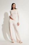 Skin Double Layer Pant In Pearl Pink