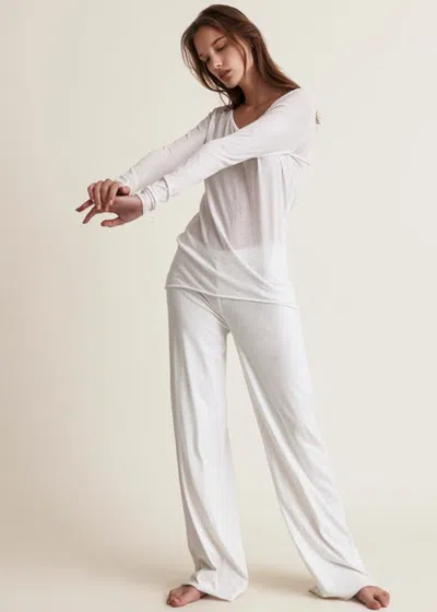 Skin Double Layer Pant In White