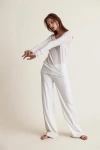 Skin Double Layer Pant In White
