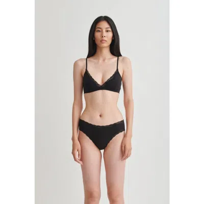 Skin Gabi Bralette With Lace In Black