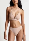 Skin Gita Plunging Bralette In Macadamia