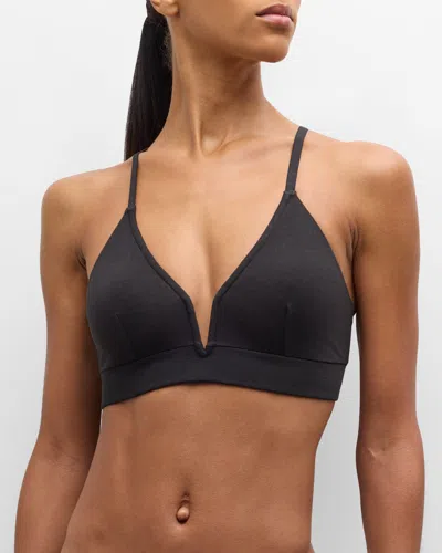 Skin Gita Plunging Bralette In Black