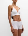 Skin Gita Plunging Bralette In White