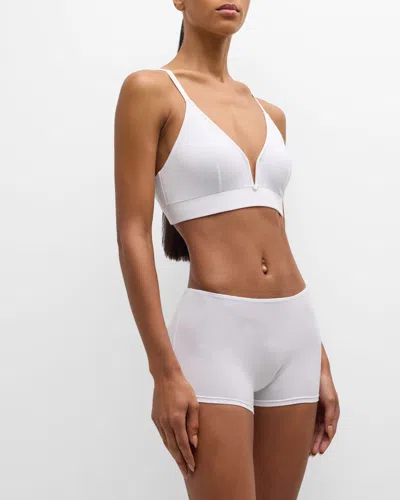 Skin Gita Plunging Bralette In White