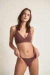 Skin + Net Sustain Gracelynne Stretch Organic Pima Cotton-jersey Soft-cup Bra In Black