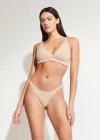 Skin Gracelynne Plunge Bralette In Macadamia