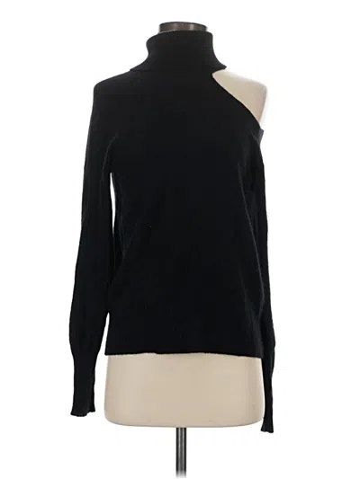 Pre-owned Skin Long Sleeve Top Black One Shoulder Neckline Tops