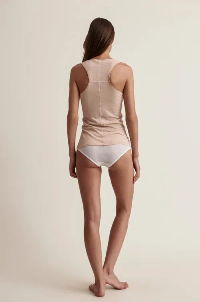 Skin Racerback Tank In Nude