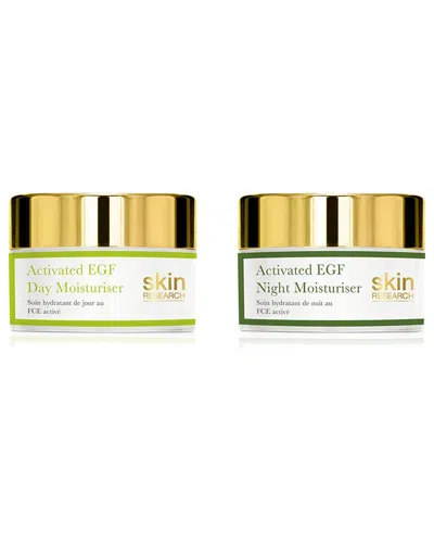 Skin Research Unisex 3.2oz Anti-aging Activated Egf Day & Night Moisturiser  Gift Set