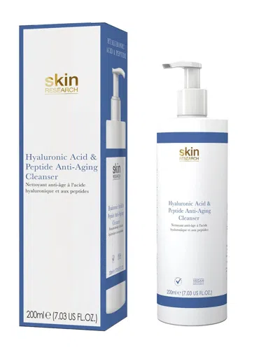Skin Research Unisex 7.03oz Hyaluronic Acid & Peptide Anti-aging Cleanser In White