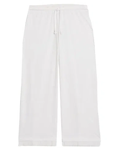 Skin Woman Pants White Size 0 Cotton