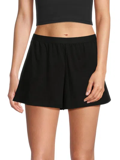 Skin Women's Cady Logo Pima Cotton Shorts In Black