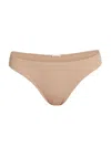 Skin Gala Low-rise Stretch Pima Cotton Bikini Briefs In Macadamia