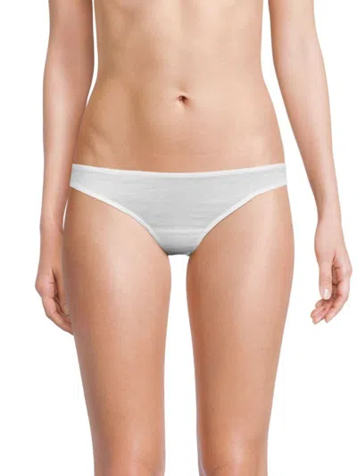 Skin Women's Pima Cotton Bikini Panty In White