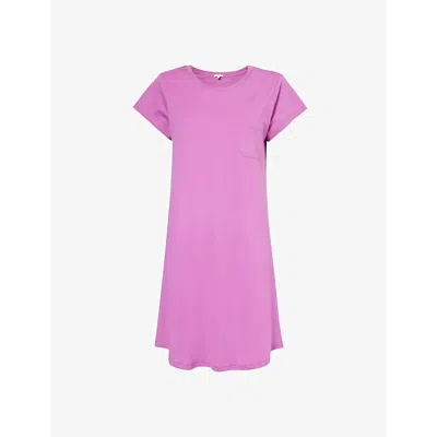 Skin Womens Pink Agate Carissa Relaxed-fit Organic-cotton Night Dress