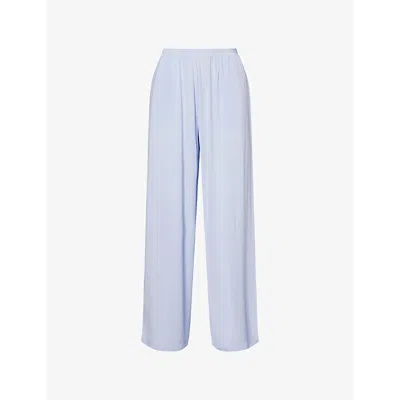 Skin Womens Dreamy Wide-leg Stretch-jersey Pyjama Bottoms Fog Grey