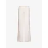Skin Womens Ivory Natasia Relaxed-fit Mid-rise Stretch-woven Trousers In Pearl Pink