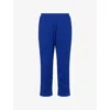 Skin Womens Carlyn Cropped Cotton-jersey Pyjama Trousers Blue Tea Xl In Blue Tea
