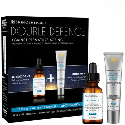 Skinceuticals Skin Ceuticals Double Defence 2026 Phloretin Cf And Advanced Brightening Uv Defence Kit