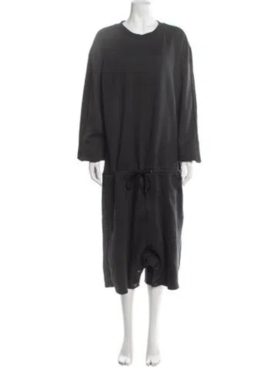 Pre-owned Skingraft Crew Neck Romper In Gray