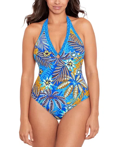 Skinny Dippers Halo One-piece In Blue
