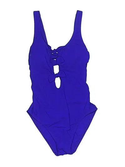 Pre-owned Skinny Dippers One Piece Swimsuit In Blue