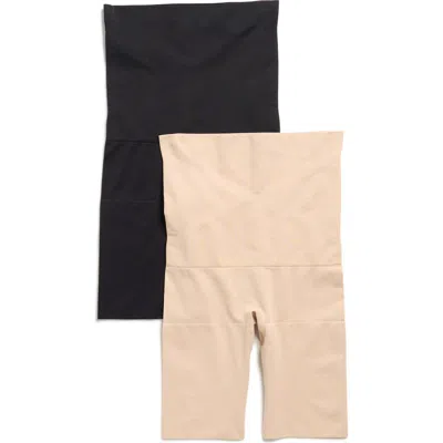 Skinny Girl 2-pack Seamless Double Layer High Waist Long Leg Shaping Shorts