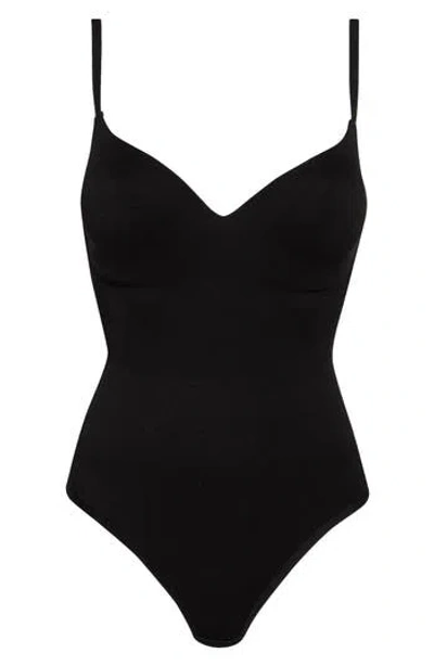 Skinny Girl Seamless Shaping Bodysuit In Black