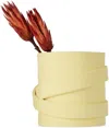 Skinny Ssense Exclusive Yellow Warrior Vase In Lemon