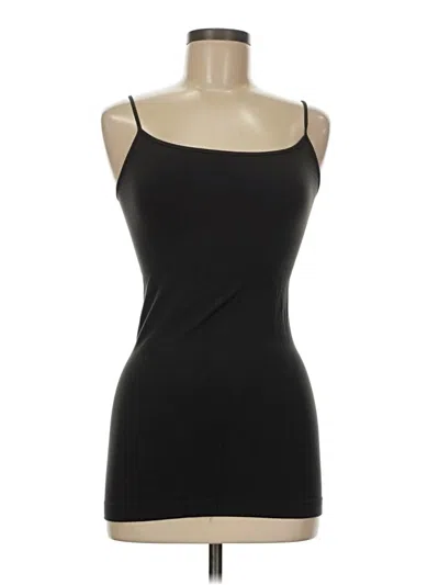 Pre-owned Skinny Tee Tank Top Black Strapless Neckline Tops