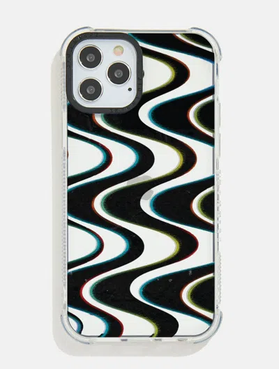 Skinnydip London 3d Warp Illusion Shock I Phone Case In Black