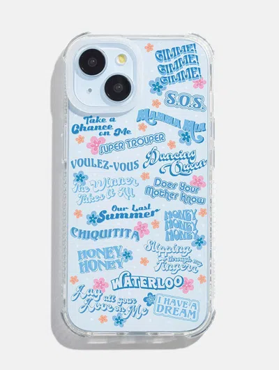Skinnydip London Abba Songs Shock I Phone Case In Blue