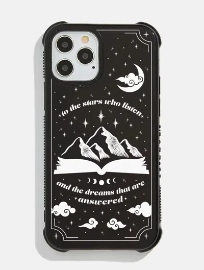 Skinnydip London Acotar White To The Stars Who Listen Shock I Phone Case In Black
