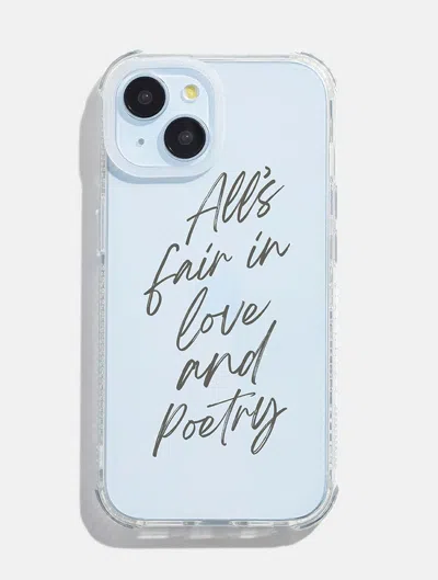 Skinnydip London All's Fair In Love & Poetry Shock I Phone Case