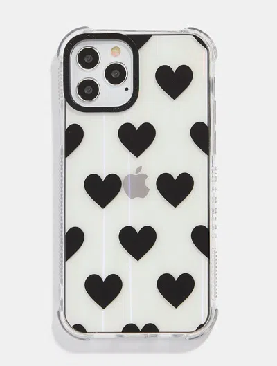 Skinnydip London Black Heart Print Shock I Phone Case
