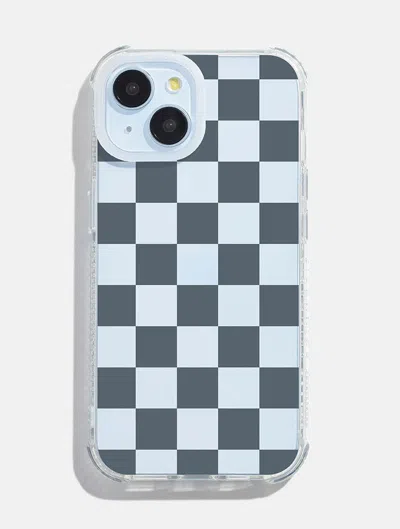 Skinnydip London Blue Check Shock I Phone Case