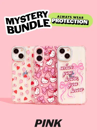Skinnydip London Bundle X 3 Pink I Phone Cases In Multi