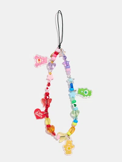 Skinnydip London Care Bears X Skinnydip Rainbow Beaded Phone Strap In Multi