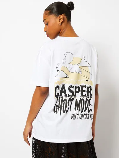 Casper X Skinnydip White T-shirt from Skinnydip