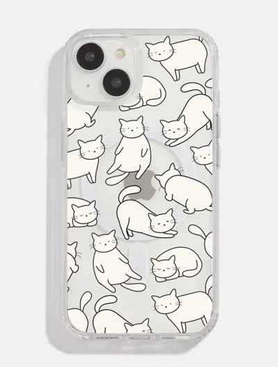 Skinnydip London Chill Cat Mag Safe I Phone Case In White