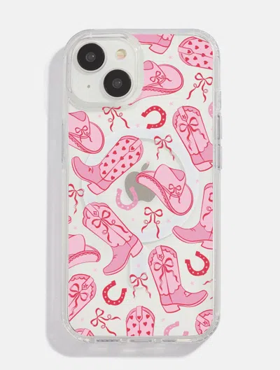 Skinnydip London Coquette Cowgirl Mag Safe I Phone Case In Pink