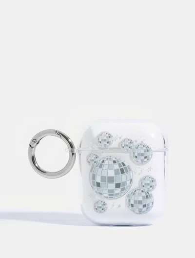 Skinnydip London Disco Ball Air Pods Case In Brown
