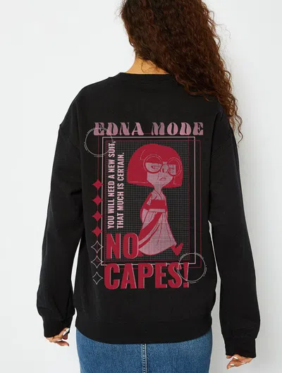 Skinnydip London Disney Edna Mode No Capes Sweatshirt In Black