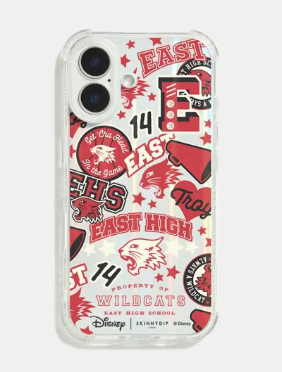 Skinnydip London Disney High School Musical East High Sticker Shock I Phone Case In Red