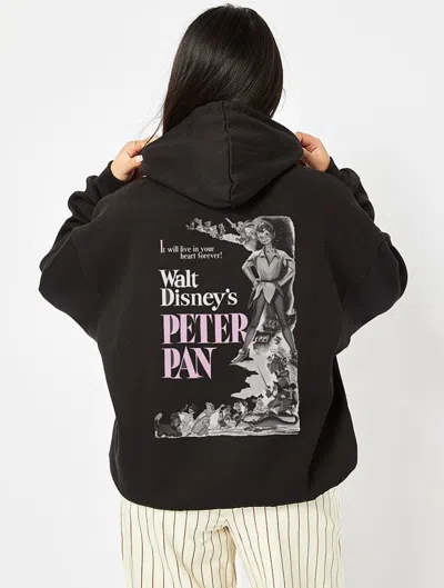 Skinnydip London Disney Peter Pan Poster Black Hoodie