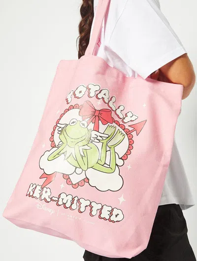 Skinnydip London Disney Totally Ker-mitted Tote Bag In Pink