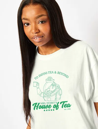 Disney Toy Story Mrs Nesbit T-shirt In Ecru In White from Skinnydip
