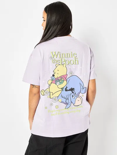 Skinnydip London Disney Winnie The Pooh T-shirt In Lilac In Neutral