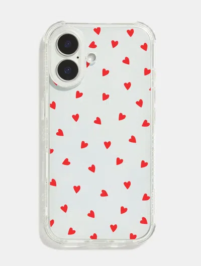 Skinnydip London Ditsy Heart Shock I Phone Case In White